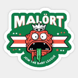 Malort: Join the Barf League - Hey Meatball Sticker